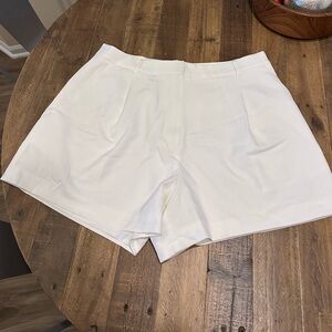 Commense High Waist White Shorts